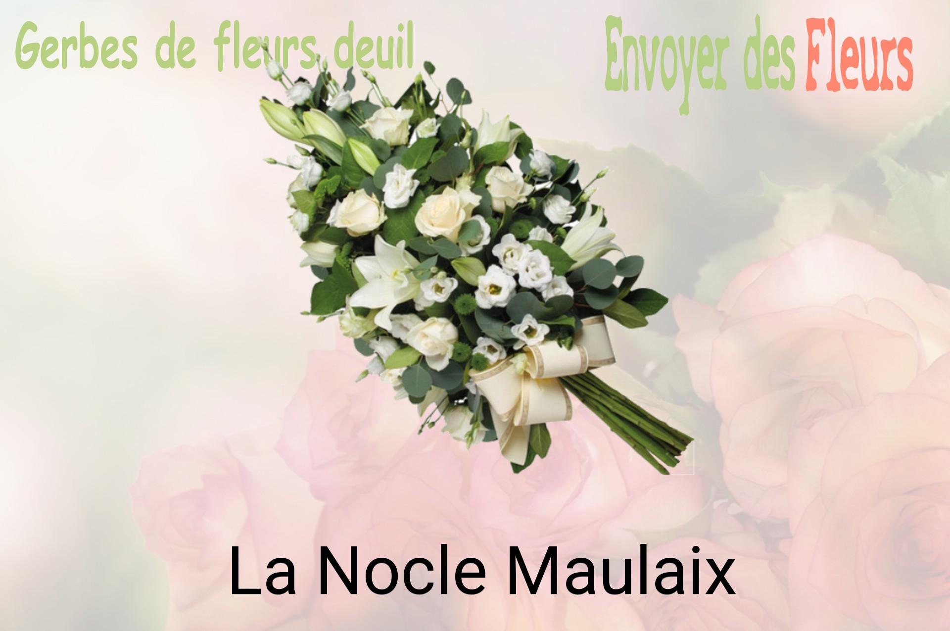 Gerbe de fleurs de deuil livrée à La Nocle-Maulaix
